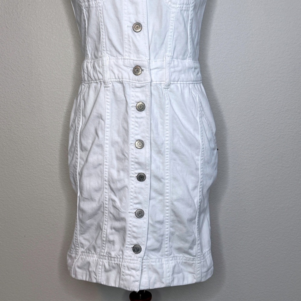 LAUREN RALPH LAUREN Denim Jean Dress 2 Sleeveless Pocket Preppy Nautical Coastal - Picture 4 of 12
